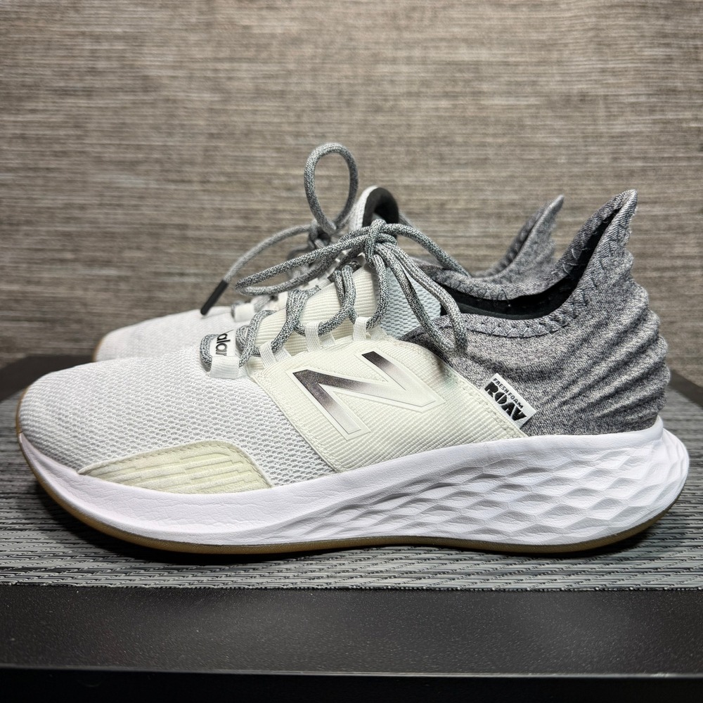 New Balance Fresh Foam Roav Women 7.5 White Grey WROAVTW Running Shoes
